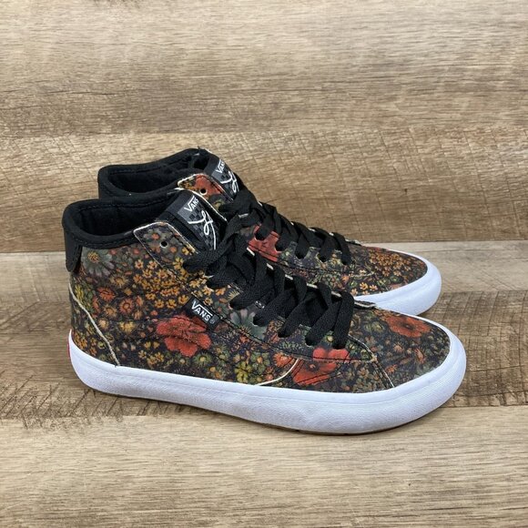 VANS The Lizzie Armonto Floral Black/Multi VR3 Cush Mid Skater Womens 5.5 NEW - Picture 2 of 10